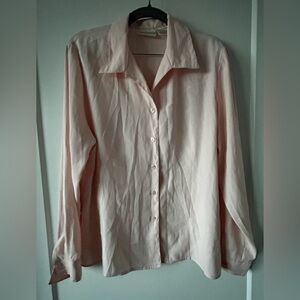 Pink Christie and Jill Button Down Blouse